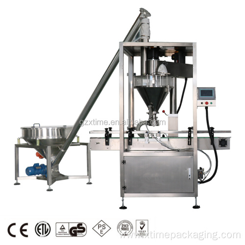Protein powder filling capping sealing labeling machine